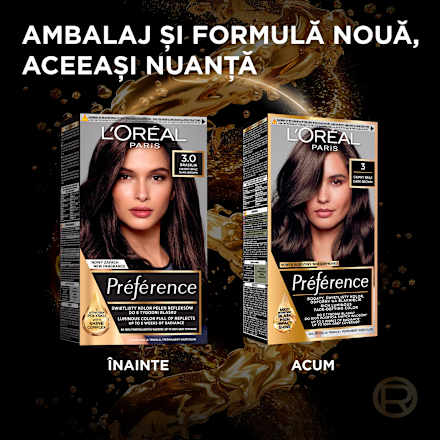 Vopsea permanentă 3 dark brown L'ORÉAL PARiS PRÉFÉRENCE