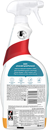 Univerzálny sprej dezinfekcia & čistič Pomaranč a citrónová tráva SAVO