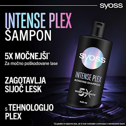 Šampon za suhe in poškodovane lase Intense Plex syoss