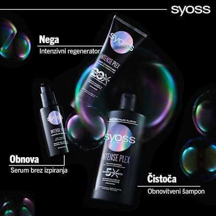 Šampon za suhe in poškodovane lase Intense Plex syoss