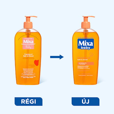 Habzó fürdő olaj Mixa baby