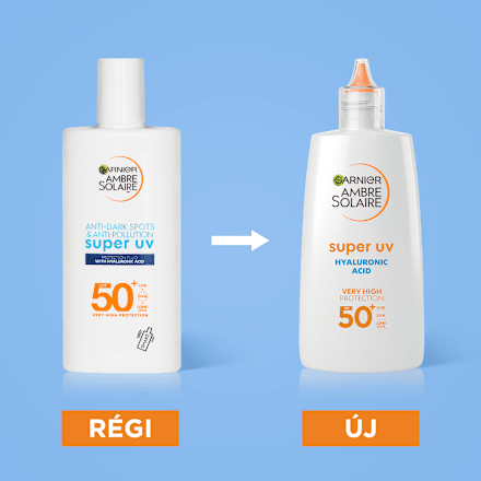 Sensitive napozó fluid arcra FF50+ Garnier Ambre Solaire