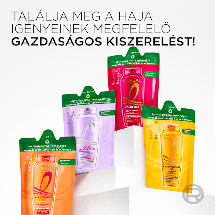 Sampon utántöltő Hyaluron Plump, dehidratált hajra L'ORÉAL PARiS