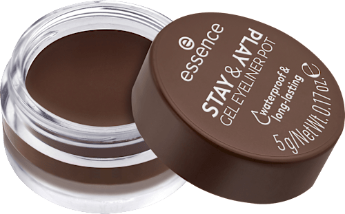 gelové oční linky Stay & Play 02 Brown essence