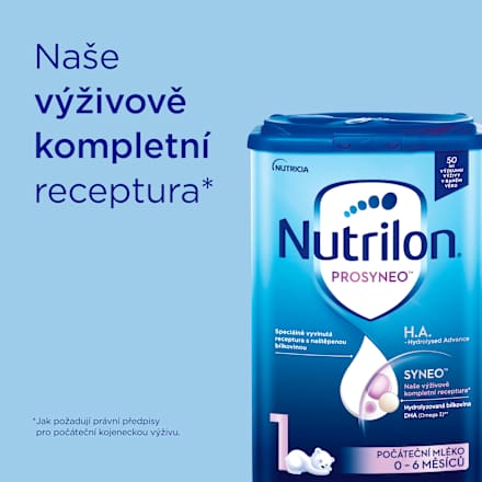 počáteční mléčná kojenecká výživa 1 HA Prosenyo 0m Nutrilon