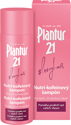Nutri-kofeínový šampón na vlasy longhair Plantur 21