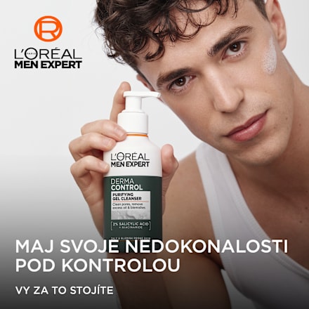 Čistiaci pleťový gél na akné Derma Control L'ORÉAL PARiS MEN EXPERT