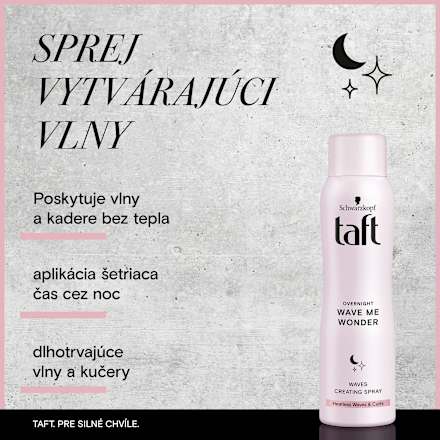 Stylingový sprej na kučery Overnight Wave Me Wonder Schwarzkopf taft