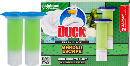 WC čistič Fresh Discs Garden Escape, náhradná náplň DUCK