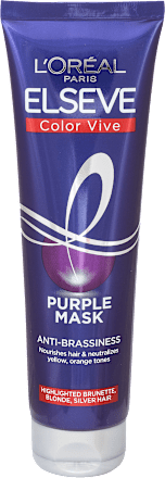 Maska na vlasy pre melírované hnedé, blond a strieborné vlasy Color Vive Purple  L'ORÉAL PARiS ELSEVE