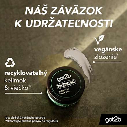 Zmatňujúci vosk na vlasy Phenomenal got2b