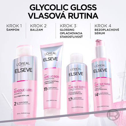 Šampón na vlasy Glycolic Gloss 2 % Gloss Complex L'ORÉAL PARiS ELSEVE