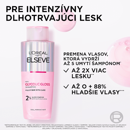 Šampón na vlasy Glycolic Gloss 2 % Gloss Complex L'ORÉAL PARiS ELSEVE