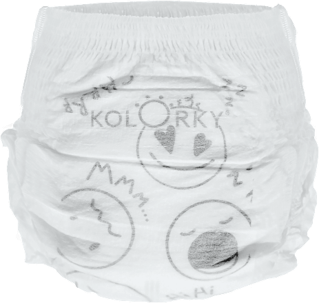 Nočné plienkové nohavičky Deluxe Velvet Sleepy - XL (12-16 kg) Kolorky