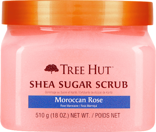 Sprchovací cukrový peeling Moroccan Rose Tree Hut