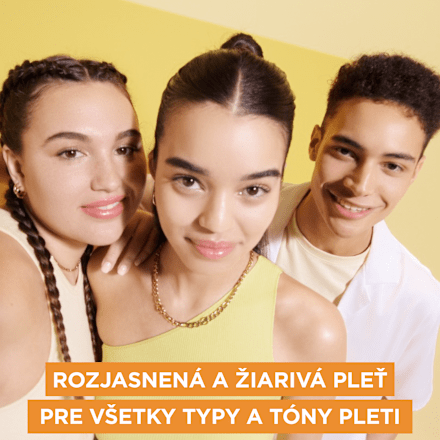 Rozjasňujúce sérum + denný pleťový UV fluid Vitamin C Invisible SPF 50+ GARNIER SKIN NATURALS