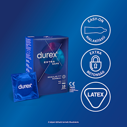 Óvszer Extra Safe Regular Fit Normal Durex