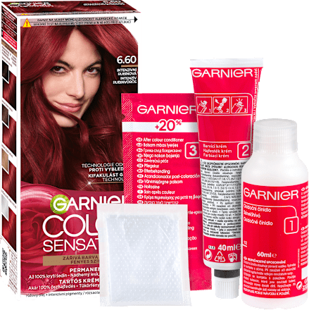Tartós hajfesték, intenzív rubinvörös 6.60 GARNIER Color Sensation
