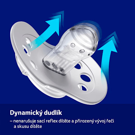 dudlík silikonový Harmony18m+ LOVI