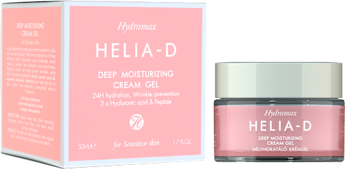 Arckrém gél Hydramax, érzékeny bőrre, 3X hialuronsavval és peptiddel HELIA-D