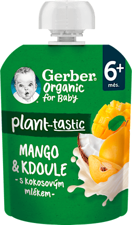 organic BIO příkrm v sáčku mango a kdoule s kokosovým mlékem Gerber Organic