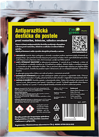 antiparazitická destička do postele Hanna Maria