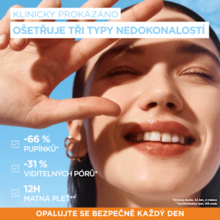 denní pleťový fluid super uv niacinamide OF50 GARNIER AMBRE SOLAIRE