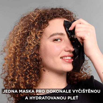textilní pleťová maska na rozšířené póry GARNIER SKIN NATURALS