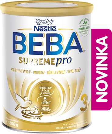SUPREMEpro 3, 6 HMO, instantní mléčná výživa pro malé děti 12m+ BEBA