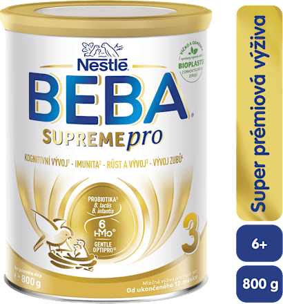 SUPREMEpro 3, 6 HMO, instantní mléčná výživa pro malé děti 12m+ BEBA