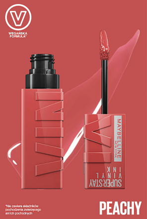 Pomadka do ust Super Stay Vinyl Ink PEACHY 15 MAYBELLINE NEW YORK
