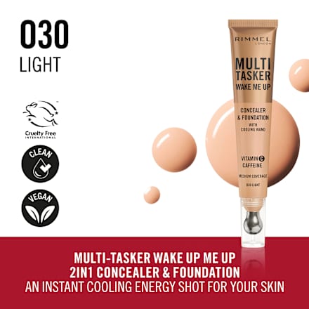 Multi Tasker Wake Me Up korektor i puder - 030 Light RIMMEL LONDON