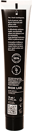 Pasta de Dinti Black Whitening, cu carbune si Teavigo ecodenta