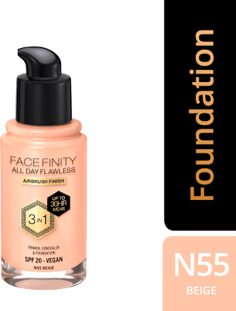Facefinity 3u1 tečni puder – N55 Beige MAX FACTOR
