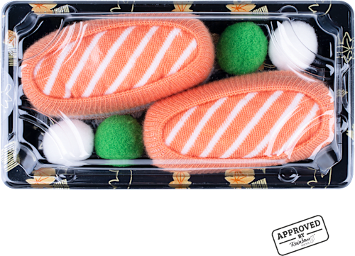 Șosete colorate unisex în amablaj de sushi SOXO