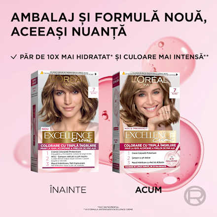 Vopsea de păr permanentă cu amoniac 7 L'ORÉAL PARiS EXCELLENCE Creme
