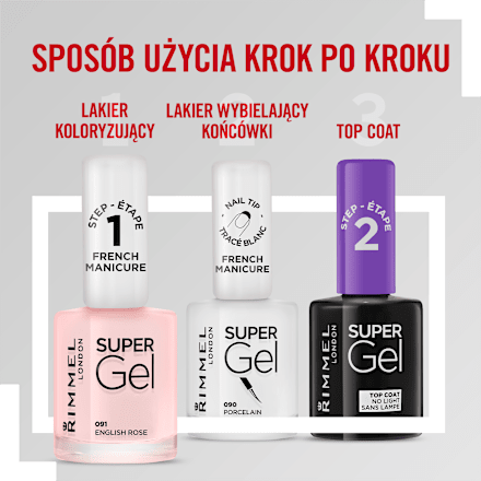 Żelowy lakier do paznokci Super Gel 91 English Rose RIMMEL LONDON
