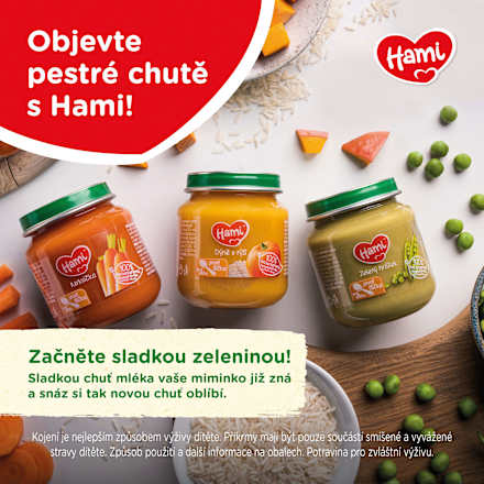 příkrm První lžička Zelenina s kuřecími prsy Hami
