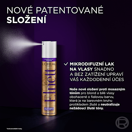lak na vlasy Anti-Brassiness Blond & White Hair L'ORÉAL PARiS Elnett