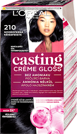 barva na vlasy Modročerná 210 L'ORÉAL PARiS CASTING Crème Gloss
