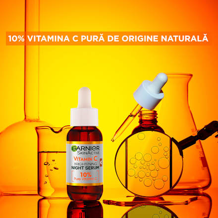 Ser de noapte pentru față cu vitamina C GARNIER SKIN NATURALS