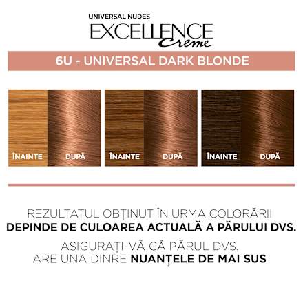 Vopsea permanentă 6U dark blonde L'ORÉAL PARiS EXCELLENCE Creme