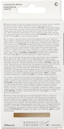 Classy unghii false SILK DRESS MEDIUM KISS