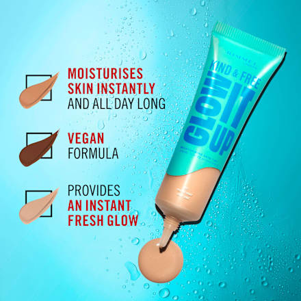 Kind&Free Glow It Up! tečni puder - 400 Natural Beige RIMMEL LONDON