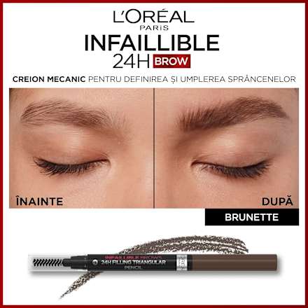 Infaillible Brows creion pentru sprâncene n.3.0 Brunette L'ORÉAL PARiS