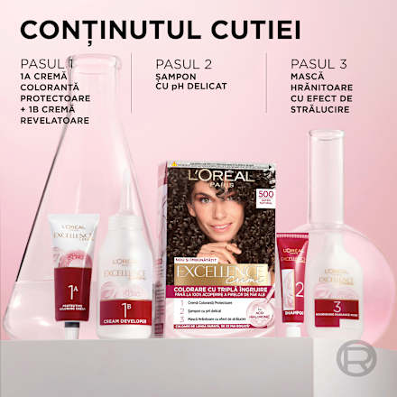 Vopsea de păr permanentă cu amoniac 5.3 L'ORÉAL PARiS EXCELLENCE Creme