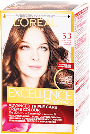 Vopsea de păr permanentă cu amoniac 5.3 L'ORÉAL PARiS EXCELLENCE Creme