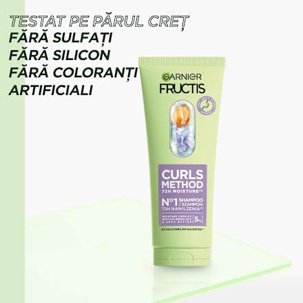 Șampon rehidratant pentru părul creț GARNIER FRUCTIS