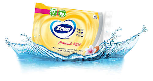 Hârtie igienică umedă almond milk Zewa