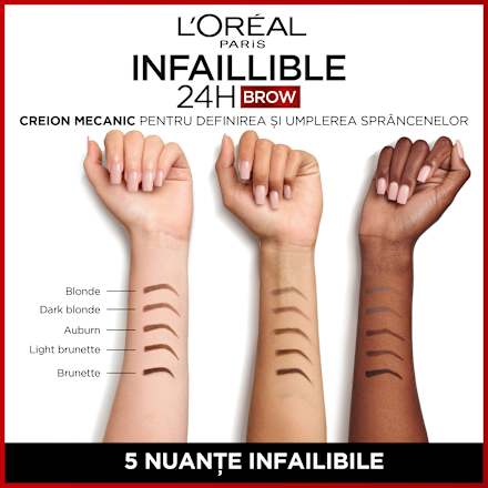Infaillible Brows creion pentru sprâncene n.5.0 Light Brunette L'ORÉAL PARiS